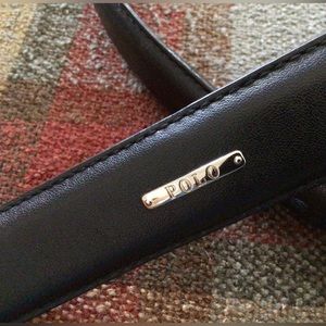 Polo Italian leather black belt